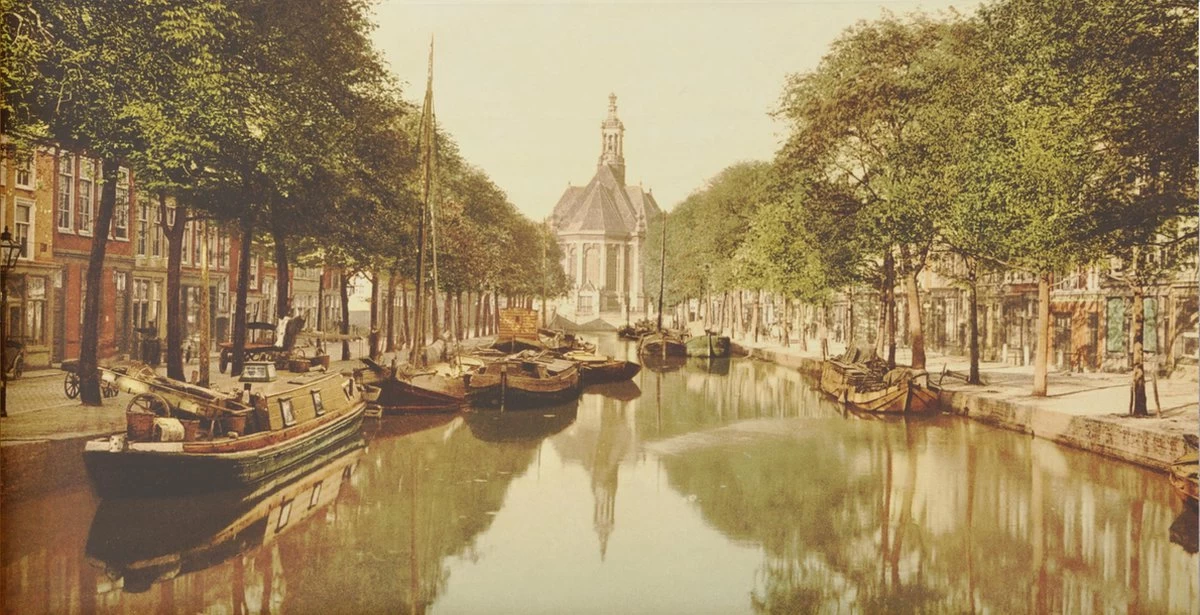 Boîte à Vin - Old City View La Haye - Turfmarkt & Nieuwe Church - Tirage Photo Ancien Sur Boîte En Bois - 19x36 Cm 5 Boîte à Vin - Old City View La Haye - Turfmarkt & Nieuwe Church - Tirage Photo Ancien Sur Boîte En Bois - 19x36 Cm – Image 3