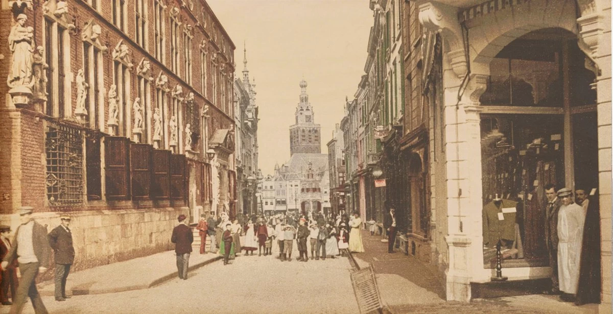 Boîte à Vin - Vue Sur La Vieille Ville De Nimègue - Hôtel De Ville Et Grand-Place - Tirage Photo Ancien Sur Boîte En Bois - 19x36 Cm 5 Boîte à Vin - Vue Sur La Vieille Ville De Nimègue - Hôtel De Ville Et Grand-Place - Tirage Photo Ancien Sur Boîte En Bois - 19x36 Cm – Image 3