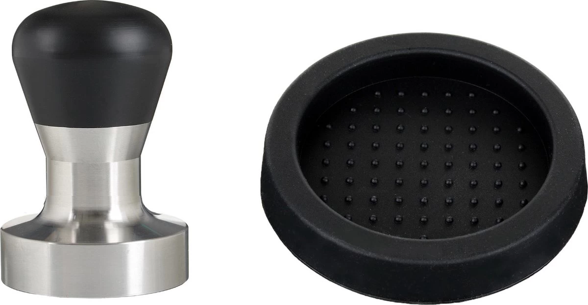 Expresso écarlate | Tamper "Passion" Pour Barista; Avec Poignée Ergonomique En PVC Ou En Bois Précieux De Votre Choix Et Base En Acier Inoxydable De Précision. Zwart 53 Mm + Planche De Tige 3 Expresso écarlate | Tamper "Passion" Pour Barista; Avec Poignée Ergonomique En PVC Ou En Bois Précieux De Votre Choix Et Base En Acier Inoxydable De Précision. Zwart 53 Mm + Planche De Tige