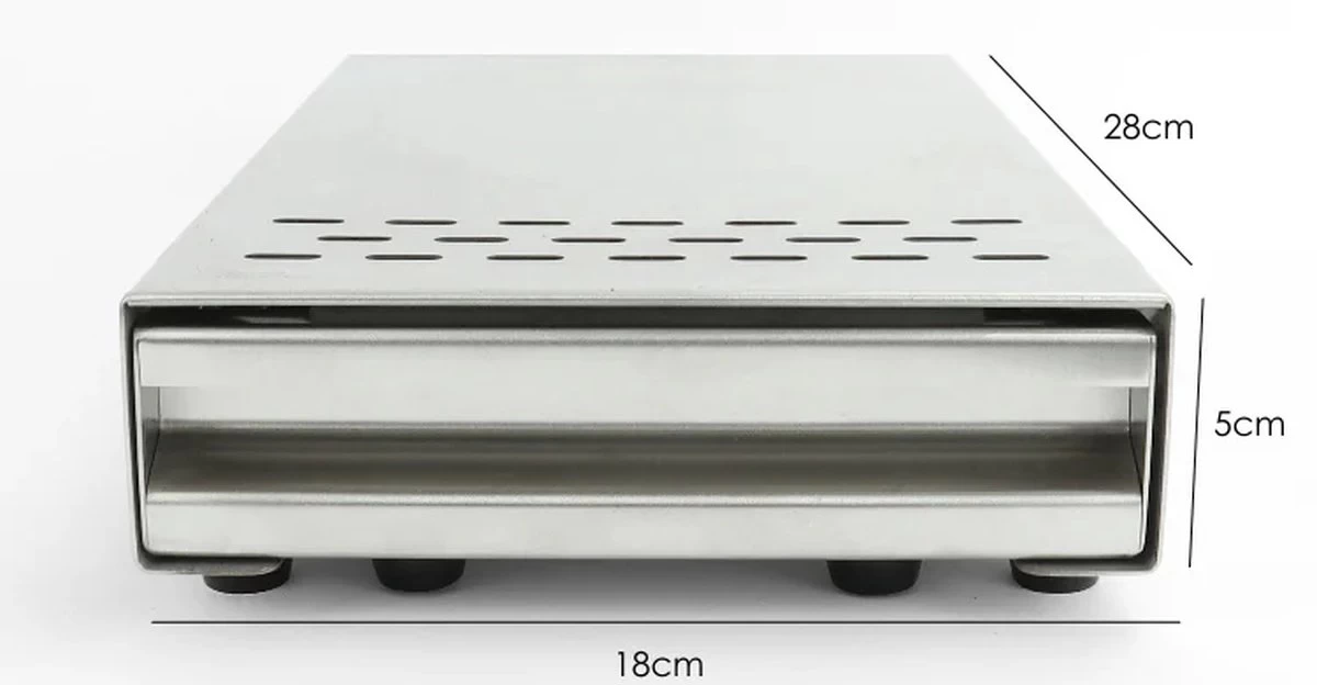 Mini Plateau à Tasses - Argent - Acier Inoxydable - 25cm X 18cm X 8cm - Batteur à Café 9 Mini Plateau à Tasses - Argent - Acier Inoxydable - 25cm X 18cm X 8cm - Batteur à Café – Image 7