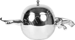 Seau à Glace - Jaguar - Colmore - 35x18x18cm - Aluminium Nickel - Avec Couvercle - Matière Lourde - Chique - Luxe