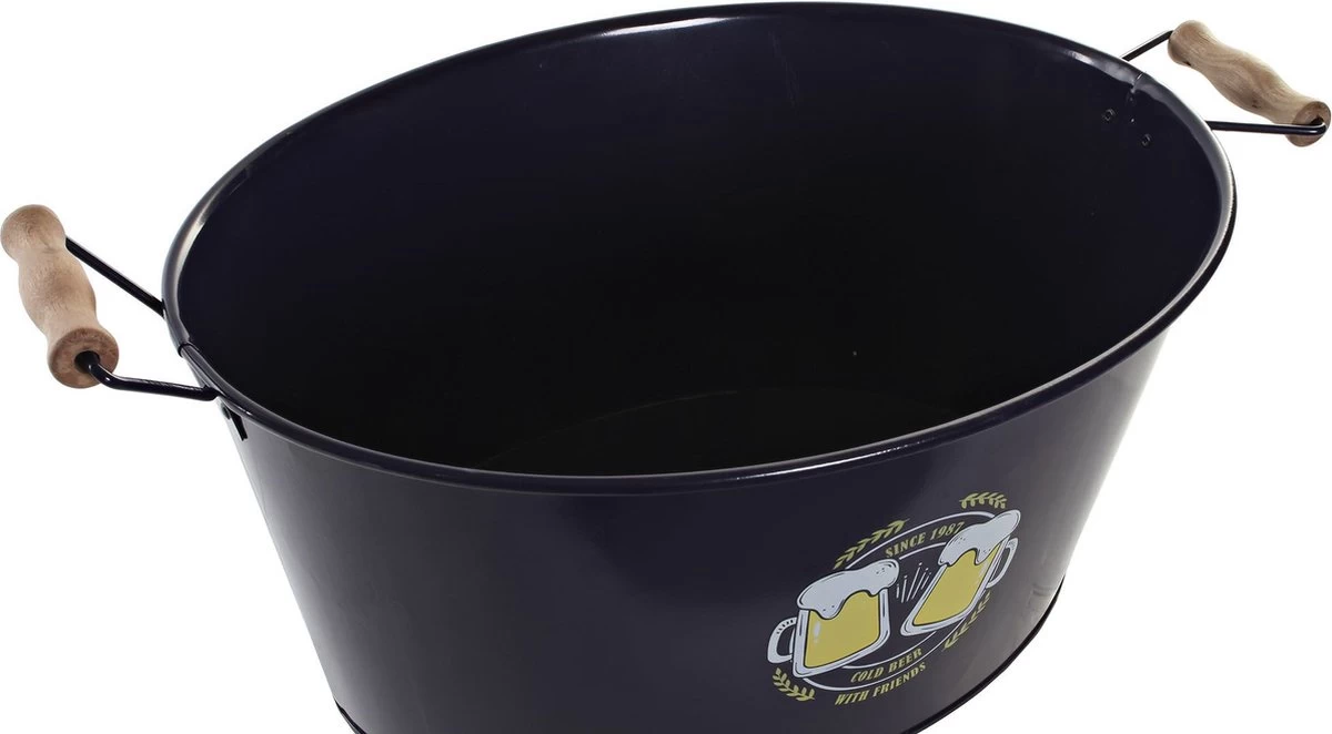 Seau à Bière Et Boissons En Métal Bleu Foncé 18 X 30 X 51 Cm - Seaux à Glace - Seau à Champagne 4 Seau à Bière Et Boissons En Métal Bleu Foncé 18 X 30 X 51 Cm - Seaux à Glace - Seau à Champagne – Image 2