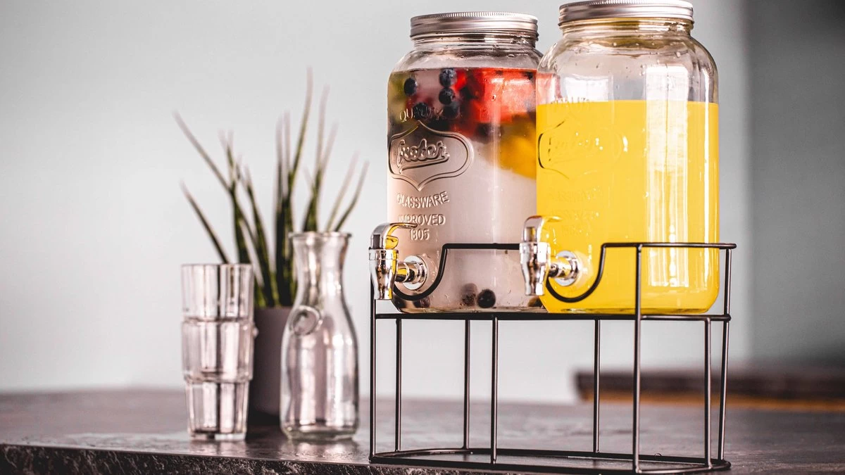 Sareva Distributeur De Boissons Distributeur De Jus Distributeur De Limonade Avec Support 2 X 3 Litres 7 Sareva Distributeur De Boissons Distributeur De Jus Distributeur De Limonade Avec Support 2 X 3 Litres – Image 5