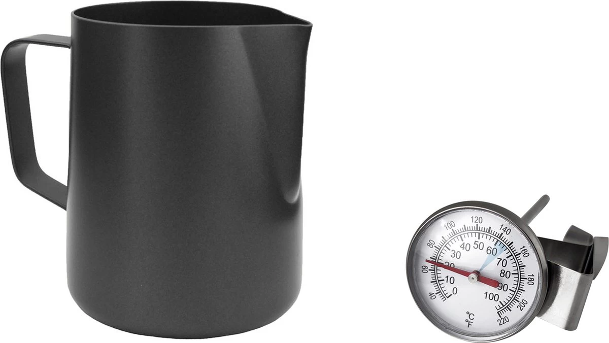 Expresso écarlate | Pot à Lait "L'Art Modern Anthrazit" Pour Latte Art Ou Cappuccino; En Acier Inoxydable 18/10 Avec Revêtement Antiadhésif (intérieur Et Extérieur); Pichet Barista De Haute Qualité. 600 Ml 7 Expresso écarlate | Pot à Lait "L'Art Modern Anthrazit" Pour Latte Art Ou Cappuccino; En Acier Inoxydable 18/10 Avec Revêtement Antiadhésif (intérieur Et Extérieur); Pichet Barista De Haute Qualité. 600 Ml – Image 5