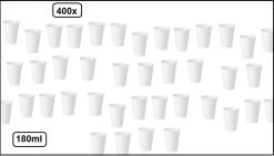400x Tasse à Café En Karton Blanc 180 Ml - Barres à Remuer Blanches De Nouvelle Génération Tasse à Café Lait Sucre Bois Festival Thème Fête Anniversaire Travail Cuillère