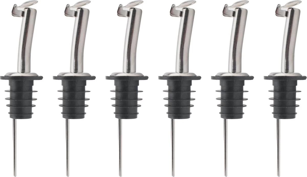 Veluw Boisson Verseur Boisson - Becs Verseurs Professionnels - Bouchon Verseur En Acier Inoxydable Avec Flip-Top (6 Pièces) 3 Veluw Boisson Verseur Boisson - Becs Verseurs Professionnels - Bouchon Verseur En Acier Inoxydable Avec Flip-Top (6 Pièces)