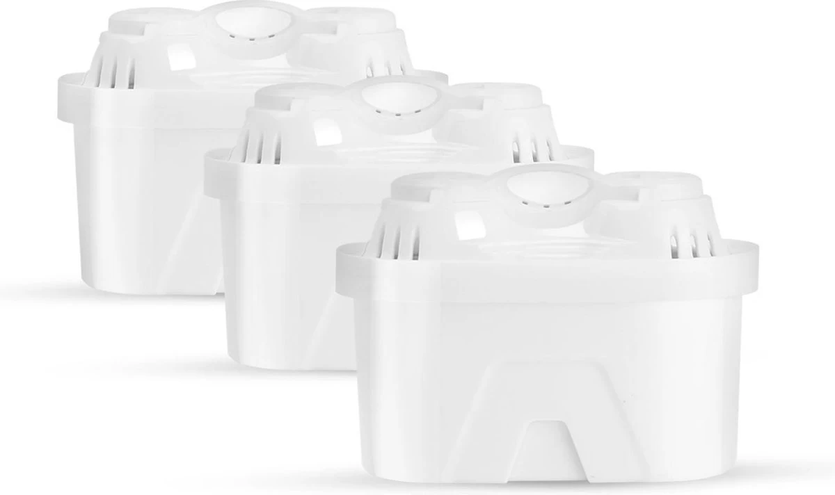 Cartouches Filtrantes Aigostar Pure - 3 Pièces - Filtre à Eau - Cartouches Filtrantes - Compatible Brita Maxtra + 3 Cartouches Filtrantes Aigostar Pure - 3 Pièces - Filtre à Eau - Cartouches Filtrantes - Compatible Brita Maxtra +