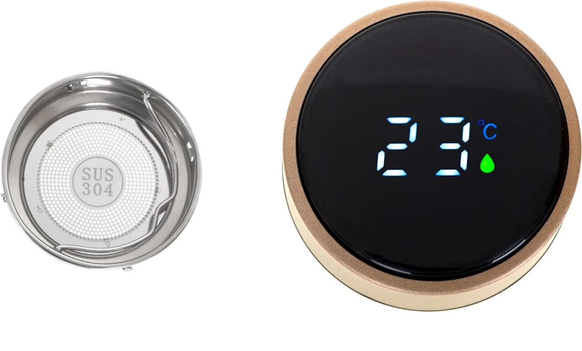 Tasse Thermos Et Bouteille Thermos Avec Affichage Du Degré LED Et Passoire à Thé/café 500 Ml - Tasse Thermos - Bouteille Isotherme - Perfect Pour Le Café, Le Thé Et Les Aliments Pour Bébé - Goud 11 Tasse Thermos Et Bouteille Thermos Avec Affichage Du Degré LED Et Passoire à Thé/café 500 Ml - Tasse Thermos - Bouteille Isotherme - Perfect Pour Le Café, Le Thé Et Les Aliments Pour Bébé - Goud – Image 9