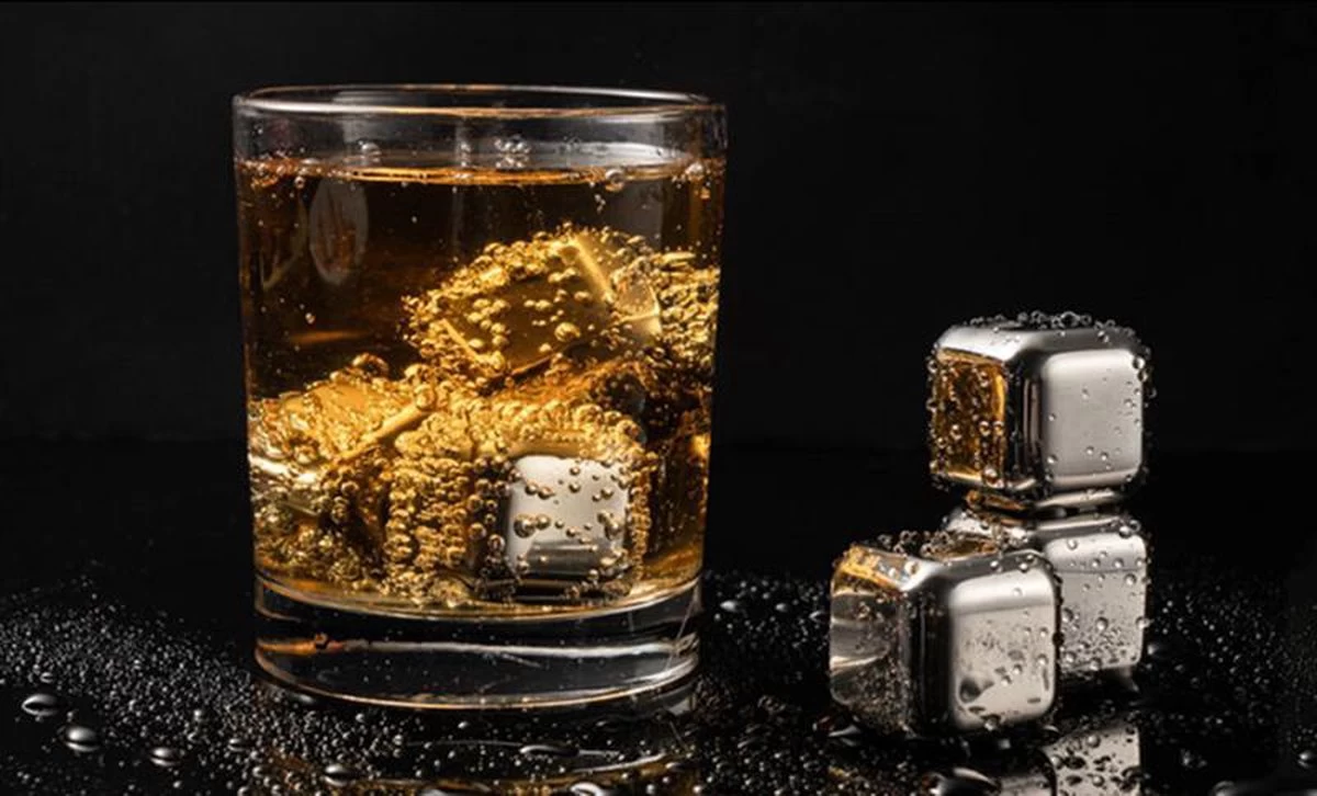 Pierres à Whisky En Acier Inoxydable - Ensemble Premium - Pierres à Whisky En Métal - 4 Pièces - SEC 5 Pierres à Whisky En Acier Inoxydable - Ensemble Premium - Pierres à Whisky En Métal - 4 Pièces - SEC – Image 3