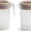 2x Pichet à Eau/pichet à Jus Transparent/taupe Avec Couvercle 1 Litre En Plastique�- Pichet étroit Qui Tient Dans La Porte Du Réfrigérateur 1 2x Pichet à Eau/pichet à Jus Transparent/taupe Avec Couvercle 1 Litre En Plastique�- Pichet étroit Qui Tient Dans La Porte Du Réfrigérateur -Dégustation Délicate 1200x737
