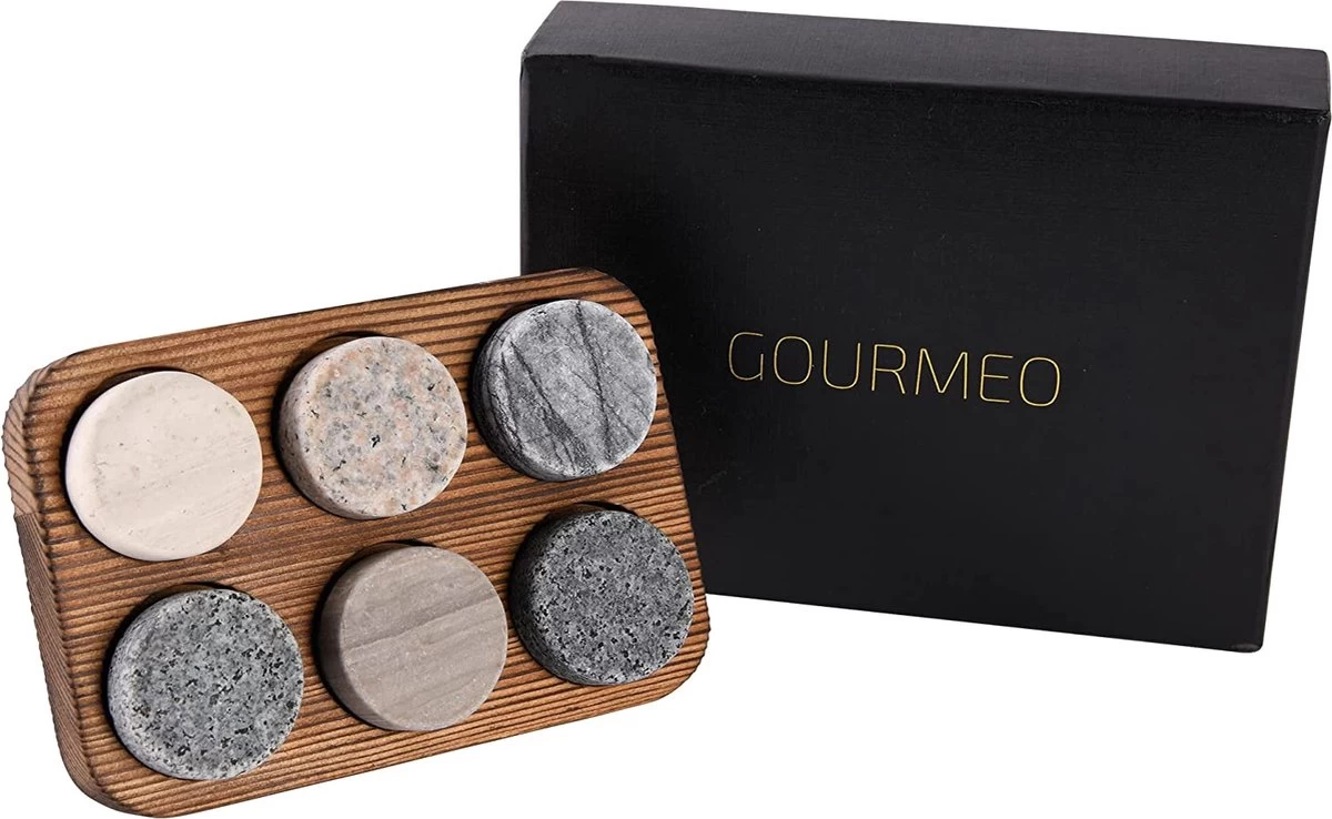 Pierres à Whisky GOURMEO (6 Pièces) En Marbre Et Granit I Glaçons Réutilisables, Pierres à Whisky, Pierres à Whisky, Pierres De Refroidissement 3 Pierres à Whisky GOURMEO (6 Pièces) En Marbre Et Granit I Glaçons Réutilisables, Pierres à Whisky, Pierres à Whisky, Pierres De Refroidissement