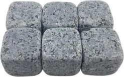 Pierres à Whisky / Pierres à Whisky - Gris - Naturel - 6 Pièces Dans Un Sac Cadeau