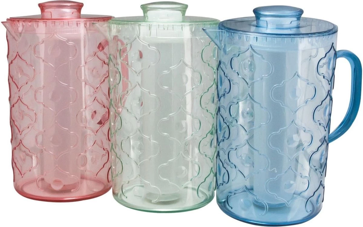 Pichet/pichet à Eau Avec élément Réfrigérant/tige Réfrigérante Plastique Rouge 1 Litre 25 Cm - Carafes Eau/jus 4 Pichet/pichet à Eau Avec élément Réfrigérant/tige Réfrigérante Plastique Rouge 1 Litre 25 Cm - Carafes Eau/jus – Image 2