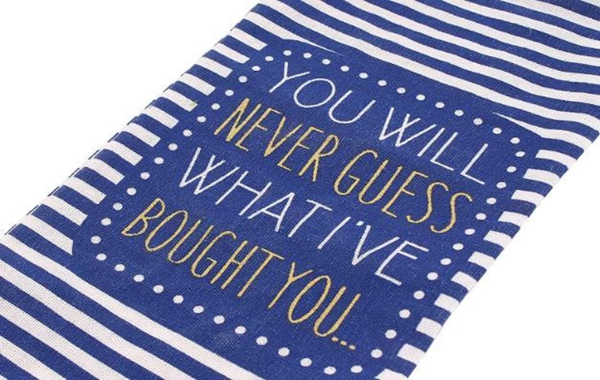 CGB Giftware Cotton Bouteille De Vin Sac « Vous Ne Devinerez Jamais Ce Que J'apporte Vous » Novelty Blue Design Rayé | De La Gamme You'll Do De CGB Giftware | Cadeau | Boisson | Boire 5 CGB Giftware Cotton Bouteille De Vin Sac « Vous Ne Devinerez Jamais Ce Que J'apporte Vous » Novelty Blue Design Rayé | De La Gamme You'll Do De CGB Giftware | Cadeau | Boisson | Boire – Image 3