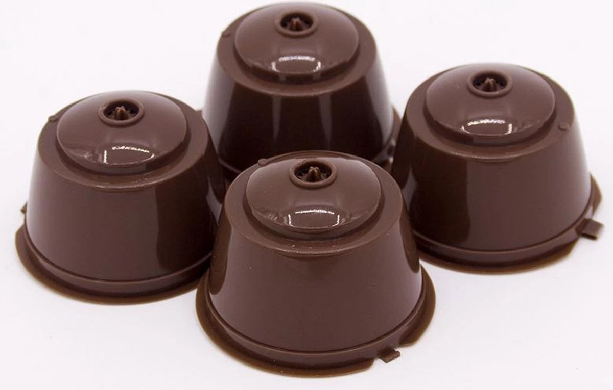 Filtre à Capsules De Café TDR Cup-4 Filtre à Capsules Rechargeable Avec Cuillère Et Brosse Pour Machines à Café DOLCE GUSTO - Marron 7 Filtre à Capsules De Café TDR Cup-4 Filtre à Capsules Rechargeable Avec Cuillère Et Brosse Pour Machines à Café DOLCE GUSTO - Marron – Image 5