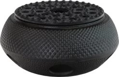 Tealøv TEAPOT WARMER CAST IRON - Chauffe-thé En Fonte Avec Bougie Chauffe-plat - Robuste Et Stable - Garde Votre Thé Encore Plus Longtemps Au Chaud - Ø 14 Cm