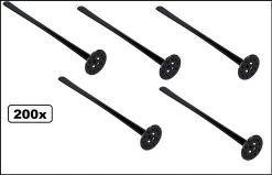 200x Pilon Tonic 17cm Noir - Festival - Pilon Cocktail - Pilon Citron - Pilon Cocktail - Pilon Citroen