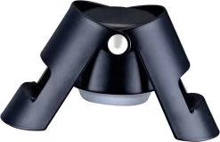 GG Kitchen - Valve à Champagne - Bouchon à Cava - Bouchon à Champagne - Valve à Bouteille - Zwart - 2 Pièces