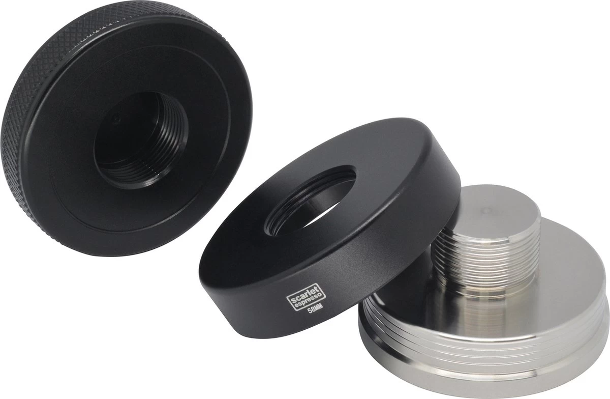 Expresso écarlate | Tamper "Grande Flat" Pour Barista; Avec Rainures 3D Pour Une Extraction Parfaite Avec Des Machines Porte-tamis; Des Tailles Différentes; à Toute épreuve. Noir 58,5 Mm + Planche De Tige 10 Expresso écarlate | Tamper "Grande Flat" Pour Barista; Avec Rainures 3D Pour Une Extraction Parfaite Avec Des Machines Porte-tamis; Des Tailles Différentes; à Toute épreuve. Noir 58,5 Mm + Planche De Tige – Image 8