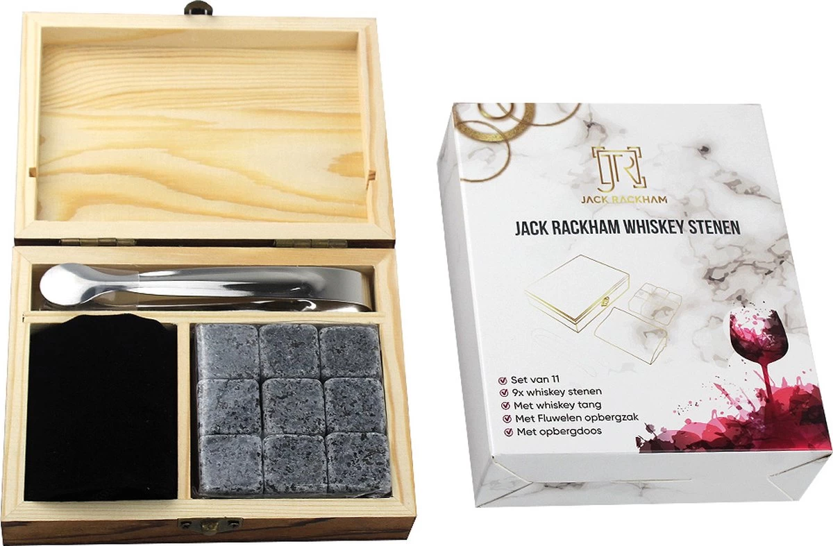 Set De Pierres à Whisky - 6 Pièces - Réutilisable - Coffret Cadeau - Pierres à Whisky - Jack Rackham 11 Set De Pierres à Whisky - 6 Pièces - Réutilisable - Coffret Cadeau - Pierres à Whisky - Jack Rackham – Image 9