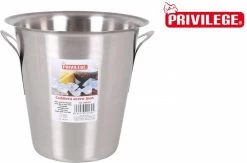 Cave à Champagne / Cave à Vin / Seau à Glace Inox Privilege Ø 20 Et 20,8 Cm De Hauteur