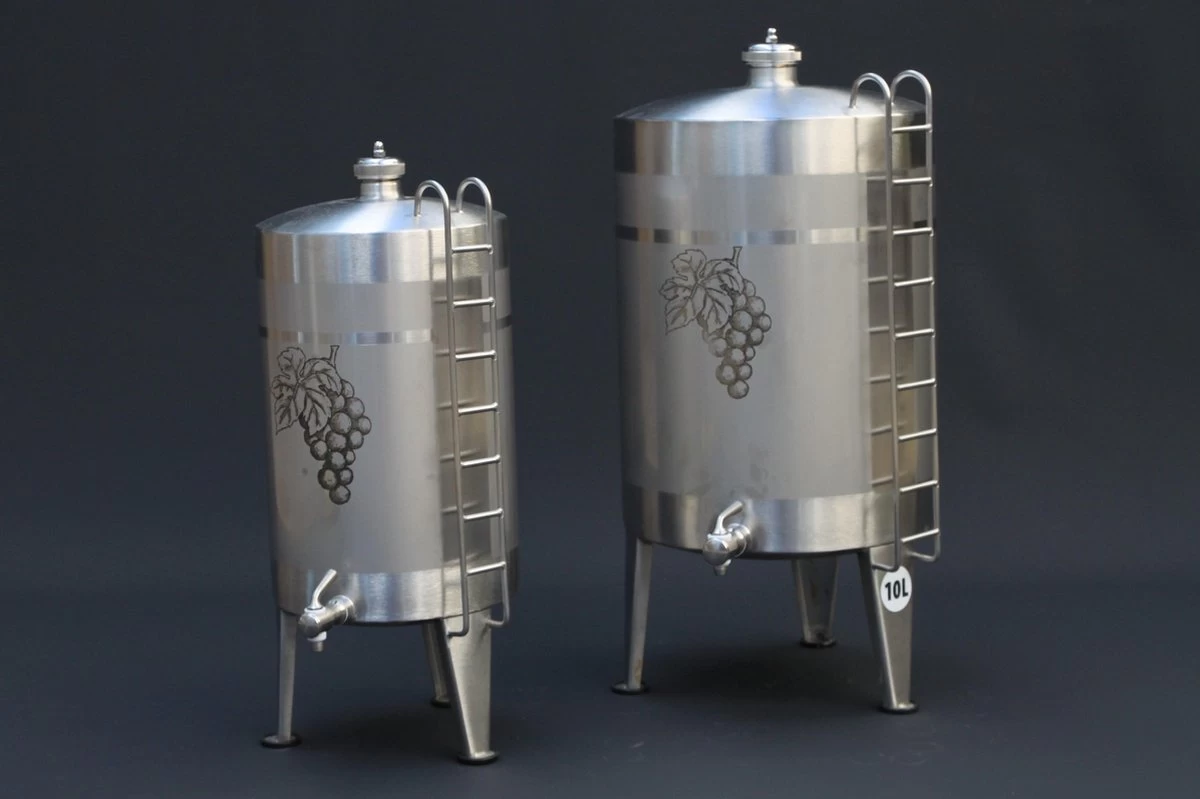 Tonneau à Vin / Tonneau à Liqueur En Acier Inoxydable (debout) 5 Litres 4 Tonneau à Vin / Tonneau à Liqueur En Acier Inoxydable (debout) 5 Litres – Image 2