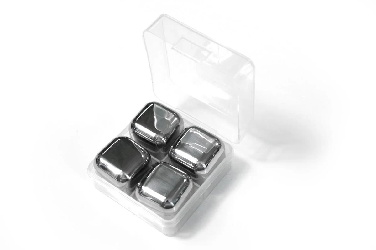 Pierres à Whisky En Acier Inoxydable - Ensemble Premium - Pierres à Whisky En Métal - 4 Pièces - SEC 7 Pierres à Whisky En Acier Inoxydable - Ensemble Premium - Pierres à Whisky En Métal - 4 Pièces - SEC – Image 5