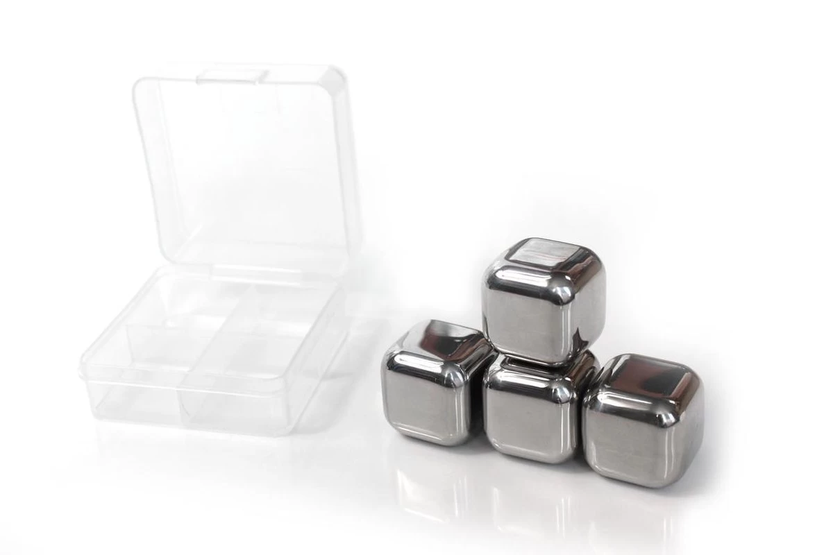 Pierres à Whisky En Acier Inoxydable - Ensemble Premium - Pierres à Whisky En Métal - 4 Pièces - SEC 9 Pierres à Whisky En Acier Inoxydable - Ensemble Premium - Pierres à Whisky En Métal - 4 Pièces - SEC – Image 7