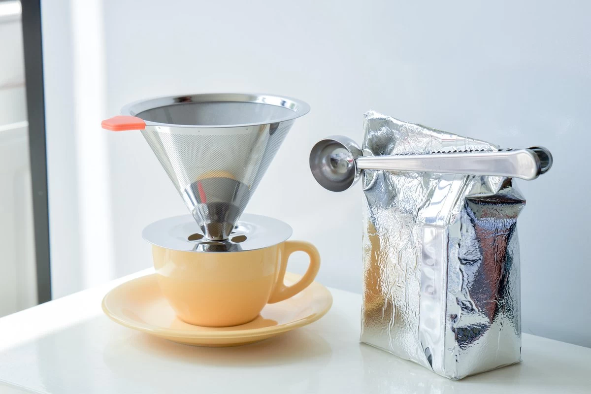 Filtre à Café Réutilisable Avec Cuillère à Café En Acier Inoxydable | Porte-filtre à Café Permanent | Pour Faire Du Café | Le Café Filtre Verse | 1 à 4 Tasses | Filtre à Café Lavable | Filtre à Café De Voyage / Camping 7 Filtre à Café Réutilisable Avec Cuillère à Café En Acier Inoxydable | Porte-filtre à Café Permanent | Pour Faire Du Café | Le Café Filtre Verse | 1 à 4 Tasses | Filtre à Café Lavable | Filtre à Café De Voyage / Camping – Image 5