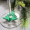 Décoration De Table Noël - 6 X Marqueurs De Verre Sapin De Noël - Décoration De Verre à Vin - Charmes De Vin - Décoration De Verre à Vin - Décoration De Table Noël - Dîner De Noël -Dégustation Délicate 1200x800 75
