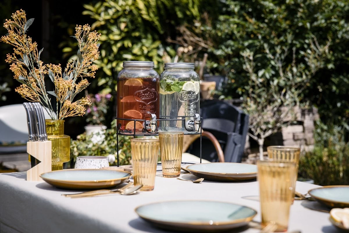 Sareva Distributeur De Boissons Distributeur De Jus Distributeur De Limonade Avec Support 2 X 3 Litres 4 Sareva Distributeur De Boissons Distributeur De Jus Distributeur De Limonade Avec Support 2 X 3 Litres – Image 2