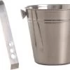2x Seaux à Glace En Acier Inoxydable Avec Pinces - Seaux à Boissons - Seaux De Refroidissement - Refroidissement De Boissons