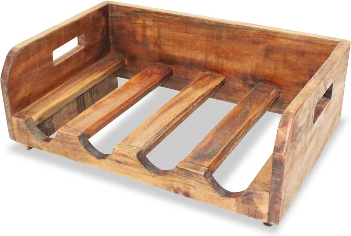 Range-bouteilles Premium - Casiers à Vin Pour 16 Bouteilles 4 Pcs Bois Massif Recyclé - Maison Et Jardin 4 Range-bouteilles Premium - Casiers à Vin Pour 16 Bouteilles 4 Pcs Bois Massif Recyclé - Maison Et Jardin – Image 2