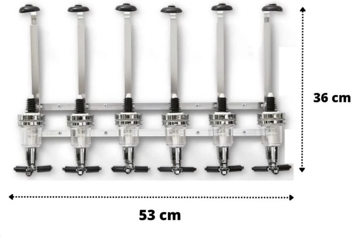 Distributeur De Bar - Distributeur Mural - Décoration Murale - Distributeur De Bouteilles - Porte-bouteilles - Bar - Shots - 6 Bouteilles 7 Distributeur De Bar - Distributeur Mural - Décoration Murale - Distributeur De Bouteilles - Porte-bouteilles - Bar - Shots - 6 Bouteilles – Image 5