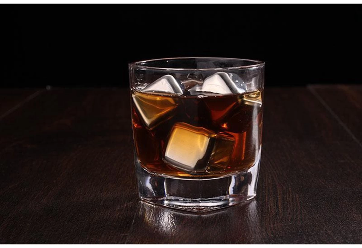 Pierres à Whisky En Acier Inoxydable - Ensemble Premium - Pierres à Whisky En Métal - 4 Pièces - SEC 12 Pierres à Whisky En Acier Inoxydable - Ensemble Premium - Pierres à Whisky En Métal - 4 Pièces - SEC – Image 10