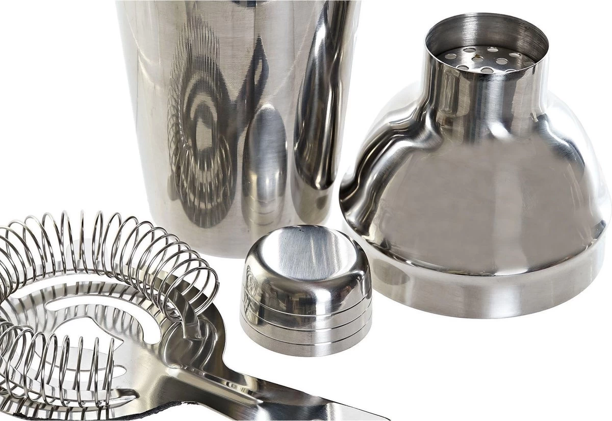 Set De Shaker à Cocktail En Acier Inoxydable 6 Pièces 550 Ml - Faire Des Cocktails - Set De Cocktail Complet 4 Set De Shaker à Cocktail En Acier Inoxydable 6 Pièces 550 Ml - Faire Des Cocktails - Set De Cocktail Complet – Image 2