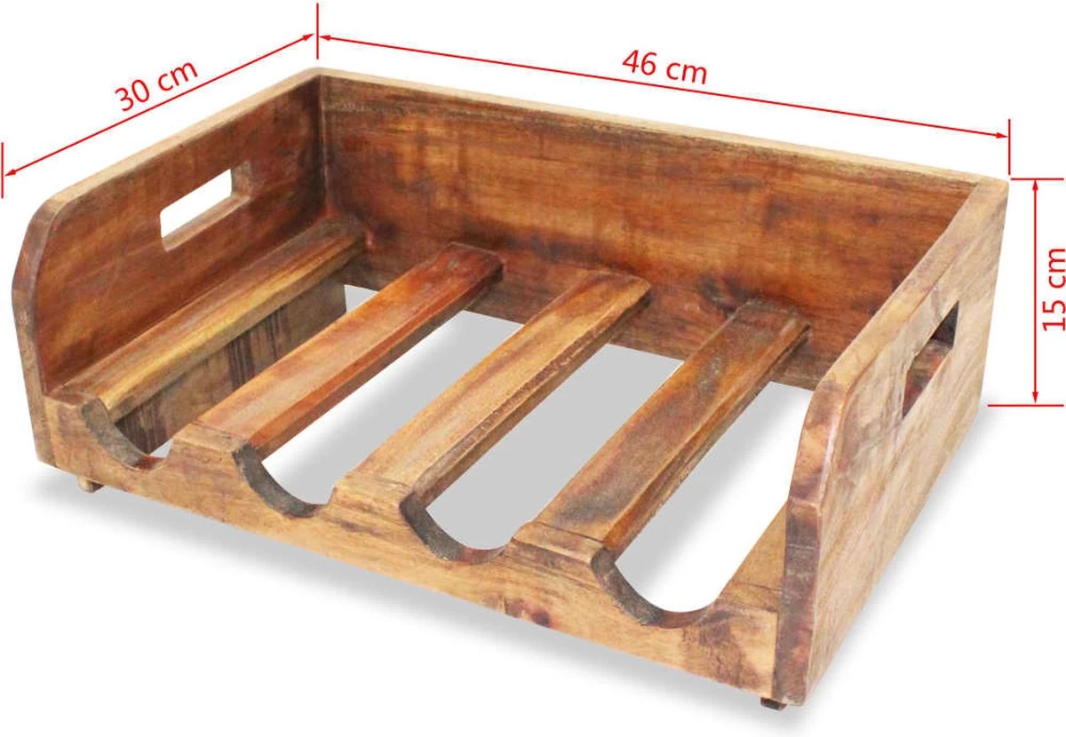 Range-bouteilles Premium - Casiers à Vin Pour 16 Bouteilles 4 Pcs Bois Massif Recyclé - Maison Et Jardin 7 Range-bouteilles Premium - Casiers à Vin Pour 16 Bouteilles 4 Pcs Bois Massif Recyclé - Maison Et Jardin – Image 5