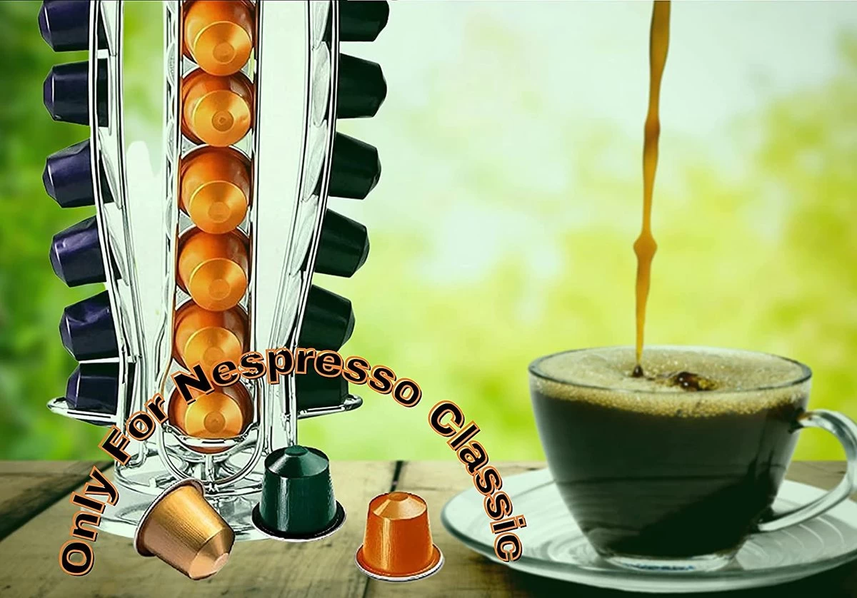 Porte-capsules De Café Compatible Avec Nespresso (40 X Capsules) - Support Pour Capsules De Café Dosette De Café NESPRESSO - Distributeur De Capsules / Support De Capsules / Porte-capsules - Rotatif à 360° Et Antidérapant 5 Porte-capsules De Café Compatible Avec Nespresso (40 X Capsules) - Support Pour Capsules De Café Dosette De Café NESPRESSO - Distributeur De Capsules / Support De Capsules / Porte-capsules - Rotatif à 360° Et Antidérapant – Image 3