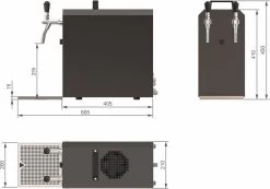 Set Complet - Robinet à Bière - Stream 50 / K 2 Robinets En Acier Inoxydable, 50 Litres / H, Avec Pompe à Membrane - Robinet à Bière, Beertender, Robinet Domestique, Refroidisseur De Bière -Dégustation Délicate 1200x841 2