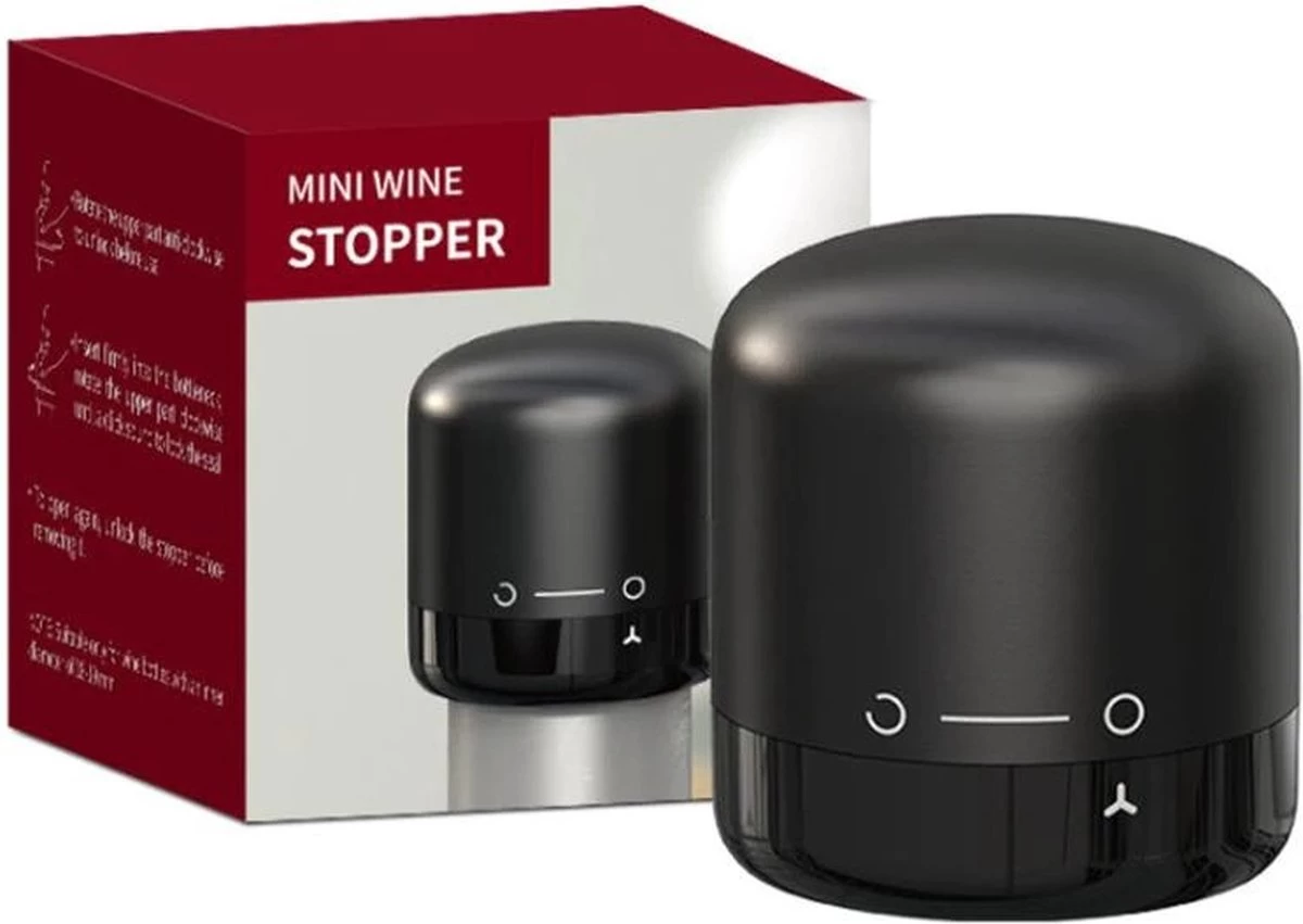 Bouchon De Champagne - Serrure Rotative - Bouchon De Vin - Bouchon De Bouteille - Bouchon De Bouteille - Ustensiles De Cuisine - Zwart 4 Bouchon De Champagne - Serrure Rotative - Bouchon De Vin - Bouchon De Bouteille - Bouchon De Bouteille - Ustensiles De Cuisine - Zwart – Image 2