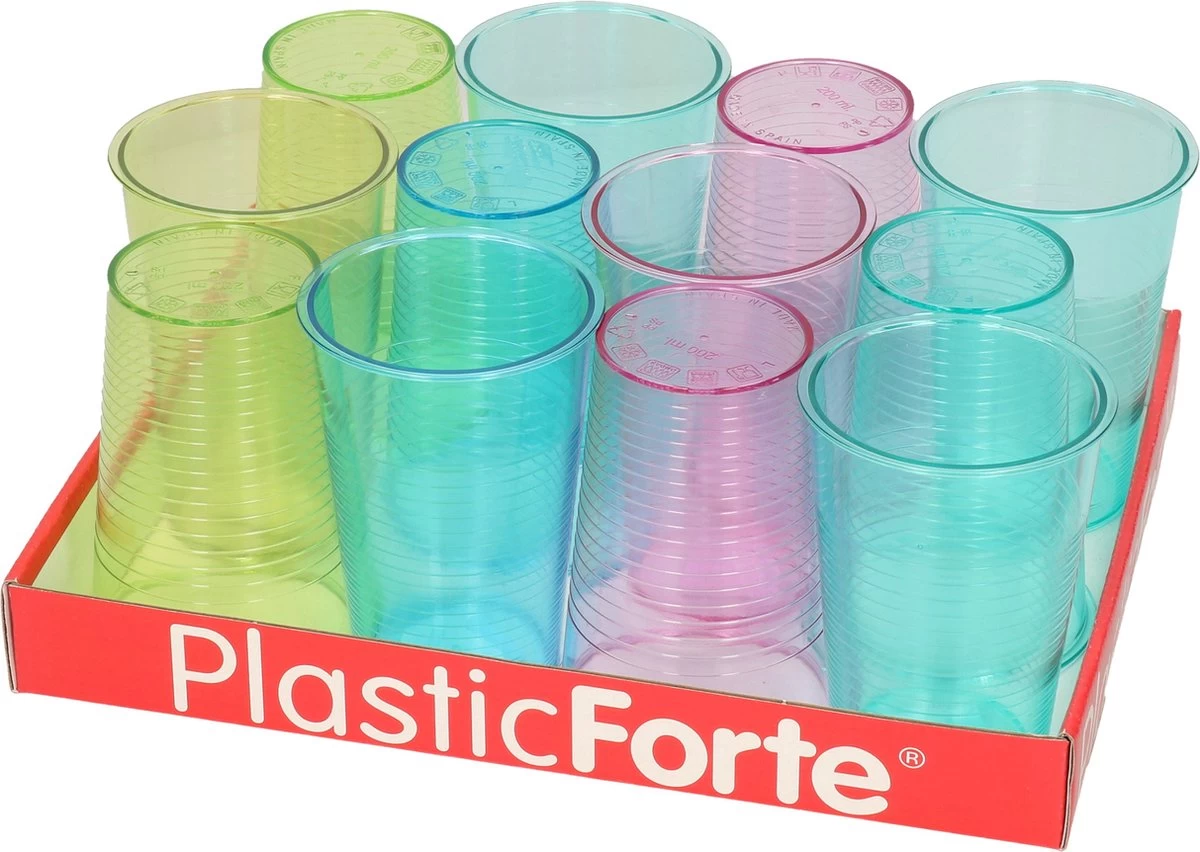 3x Pichets à Eau/limonade/jus à Jus 2 Litres Avec 24x Verres Colorés En Plastique De 200 ML Set De Réduction 4 3x Pichets à Eau/limonade/jus à Jus 2 Litres Avec 24x Verres Colorés En Plastique De 200 ML Set De Réduction – Image 2