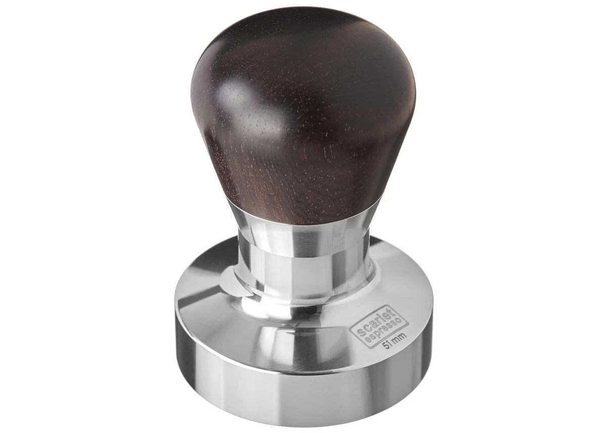 Expresso écarlate | Tamper "Passion" Pour Barista; Avec Poignée Ergonomique En PVC Ou En Bois Précieux De Votre Choix Et Base En Acier Inoxydable De Précision. Noir ébène 51 Mm 6 Expresso écarlate | Tamper "Passion" Pour Barista; Avec Poignée Ergonomique En PVC Ou En Bois Précieux De Votre Choix Et Base En Acier Inoxydable De Précision. Noir ébène 51 Mm – Image 4