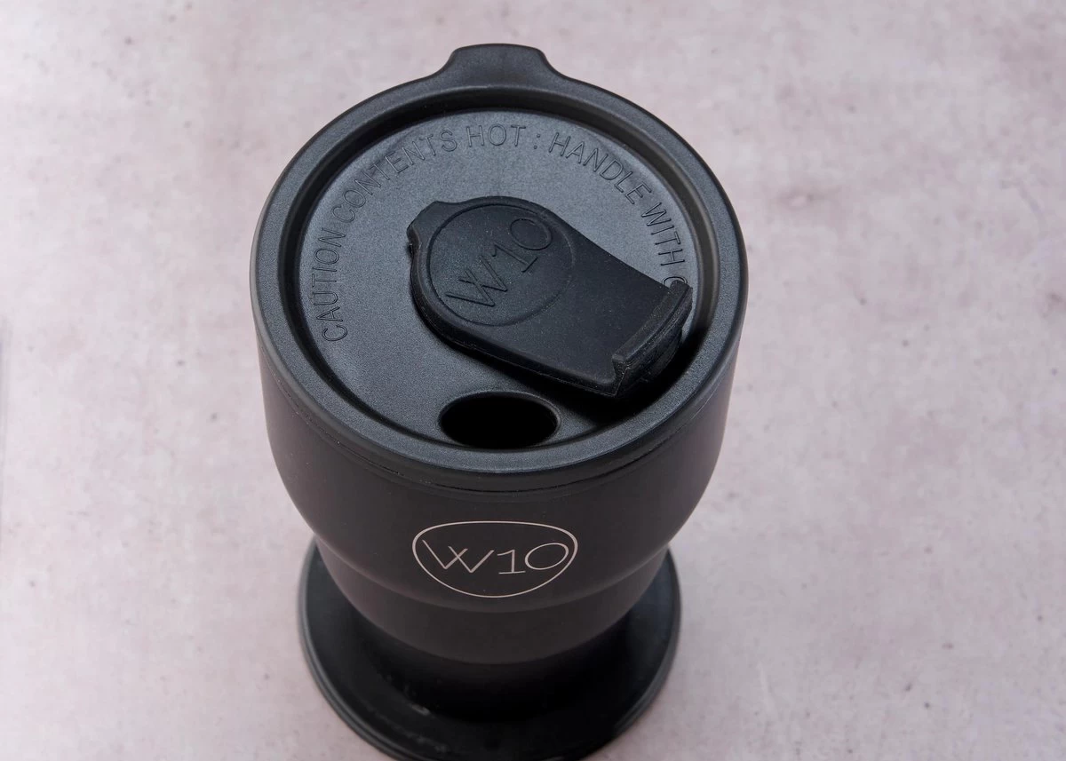 W10 Portobello - Thermos Pliable En Acier Inoxydable / Mug De Voyage - 400 Ml - Zwart - Pour Les Boissons Chaudes Et Froides 6 W10 Portobello - Thermos Pliable En Acier Inoxydable / Mug De Voyage - 400 Ml - Zwart - Pour Les Boissons Chaudes Et Froides – Image 4