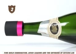 Bouchon De Bouteille De Champagne - Bouchon De Bouteille De Champagne - Vide - Couleur Noir/rouge - Bouchon Mécanique -Dégustation Délicate 1200x858 16