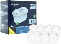 Filtre à Eau AllSpares 100486 / 101929 / BR-1022214-12 Pour Brita Maxtra, Maxtra+ Et Bosch Tassimo - Pack De 6 Avec Cartouches Filtrantes -Dégustation Délicate 1200x866