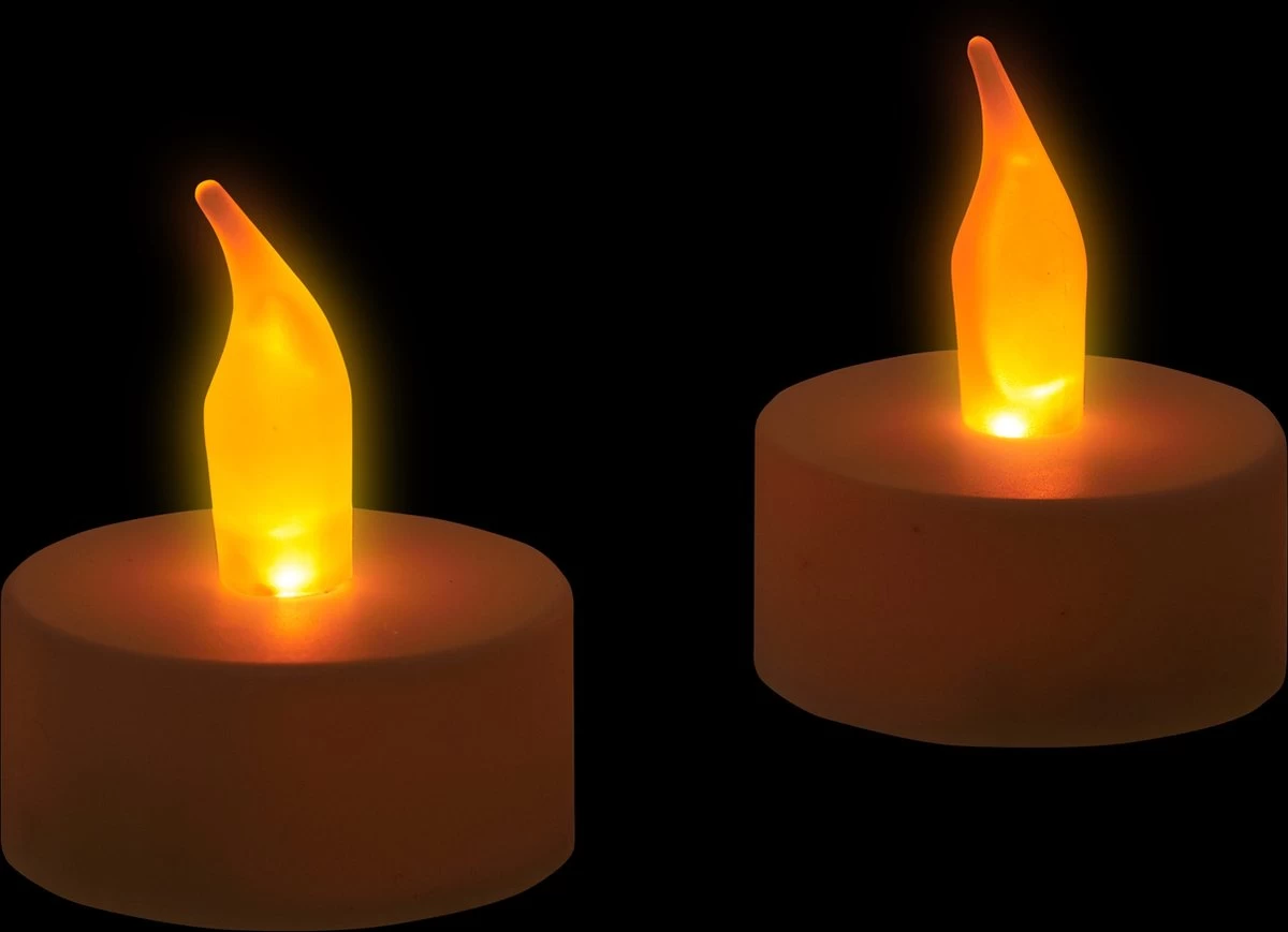 Relaxdays 24 X Bougies Chauffe-plat LED Dans Un Ensemble De Bougies Chauffe-plat - éclairage De Fête - Atmosphérique - Blanc 5 Relaxdays 24 X Bougies Chauffe-plat LED Dans Un Ensemble De Bougies Chauffe-plat - éclairage De Fête - Atmosphérique - Blanc – Image 3