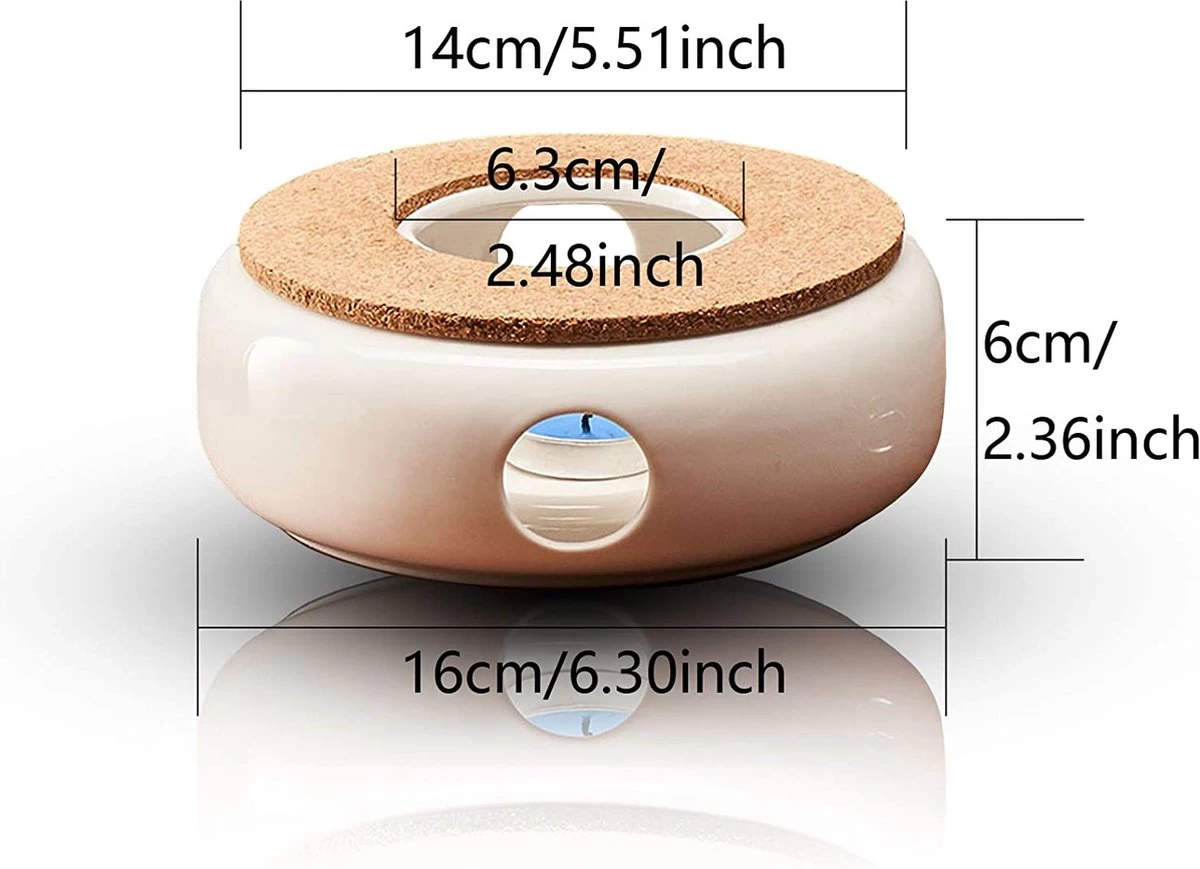 Chauffe-thé En Céramique / Ragoût Pour Théière Ragoût Pour Théière - Chauffe-thé, Chauffe-café Tasse Pour Théière, Chauffage Et Conservation Du Café, Du Thé Ou Du Lait 4 Chauffe-thé En Céramique / Ragoût Pour Théière Ragoût Pour Théière - Chauffe-thé, Chauffe-café Tasse Pour Théière, Chauffage Et Conservation Du Café, Du Thé Ou Du Lait – Image 2