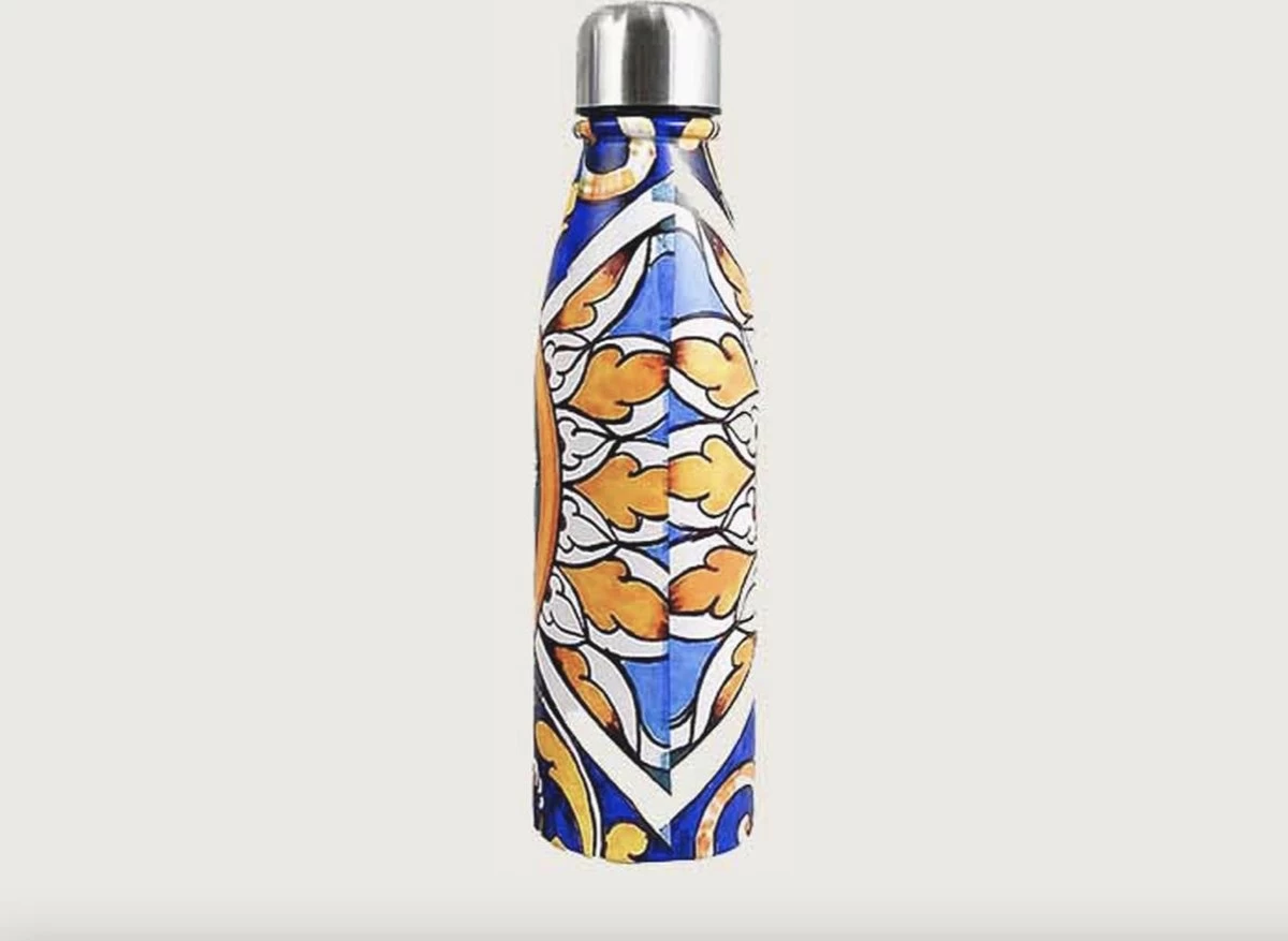 Arca Italy - Bouteille Thermos En Acier Inoxydable - Gourde - Bouteille D'eau - Double Paroi - Bouteille Isotherme - 500 Ml - Blauw 3 Arca Italy - Bouteille Thermos En Acier Inoxydable - Gourde - Bouteille D'eau - Double Paroi - Bouteille Isotherme - 500 Ml - Blauw