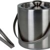 Seau à Glace De Luxe En Acier Inoxydable Oneiro Avec Pince - ⌀ 15x18 Cm - Cuisine - Salle à Manger - Accessoires De Boissons - Accessoires De Bar - Ouvre-portes - Seaux à Glace - Refroidisseur à Vin