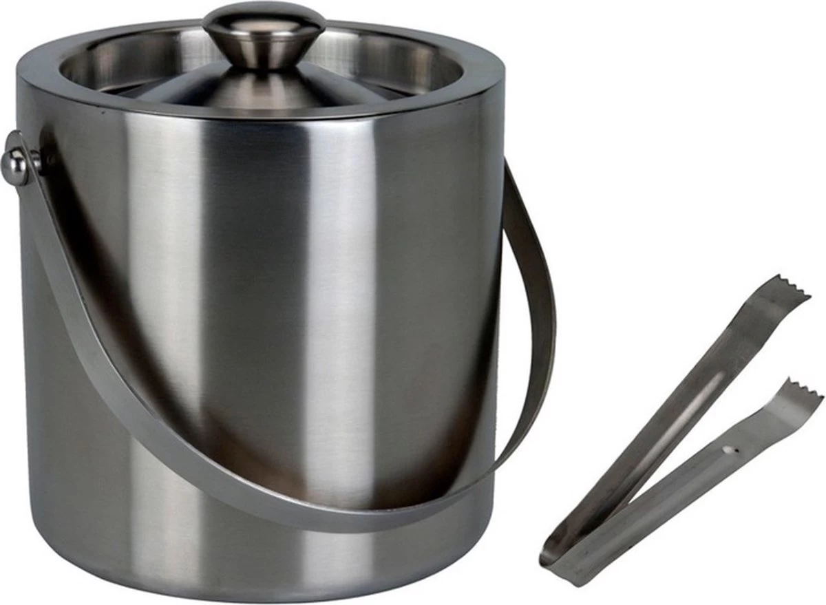 Seau à Glace En Acier Inoxydable Excellent Houseware Avec Pince 15x18 Cm Et 3 Bacs à Glaçons 5 Seau à Glace En Acier Inoxydable Excellent Houseware Avec Pince 15x18 Cm Et 3 Bacs à Glaçons – Image 3